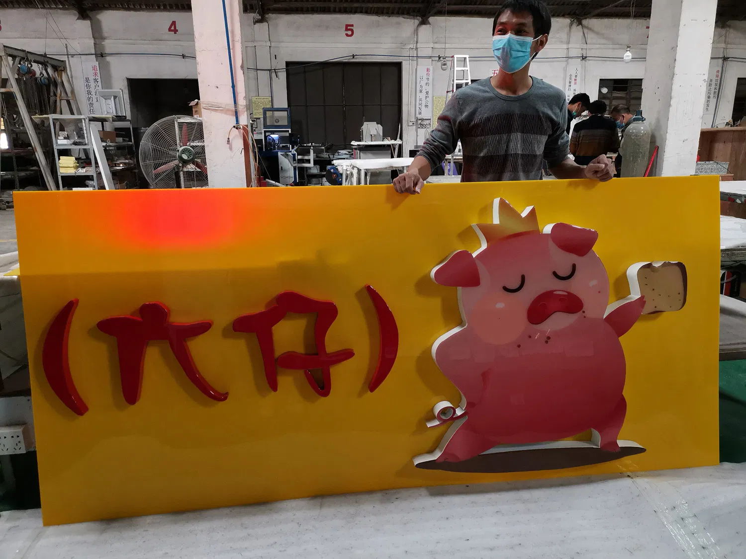 Shop Name Sign Board Epoxy Resin Channel Letters for Signs