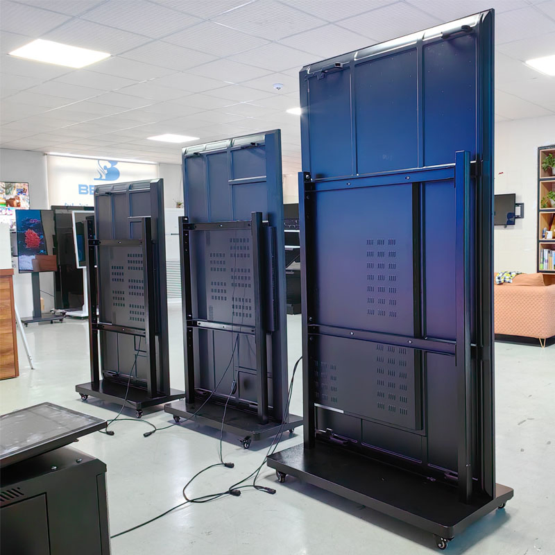 75 Inch Indoor LCD Display Infrared Touch Screen Billboard Advertising Totem Kiosk Smart TV 4K Android Digital Signage and Displays