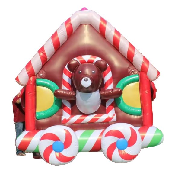 Giant Inflatable Candy Cane Archway for Holiday Outdoor Decor
