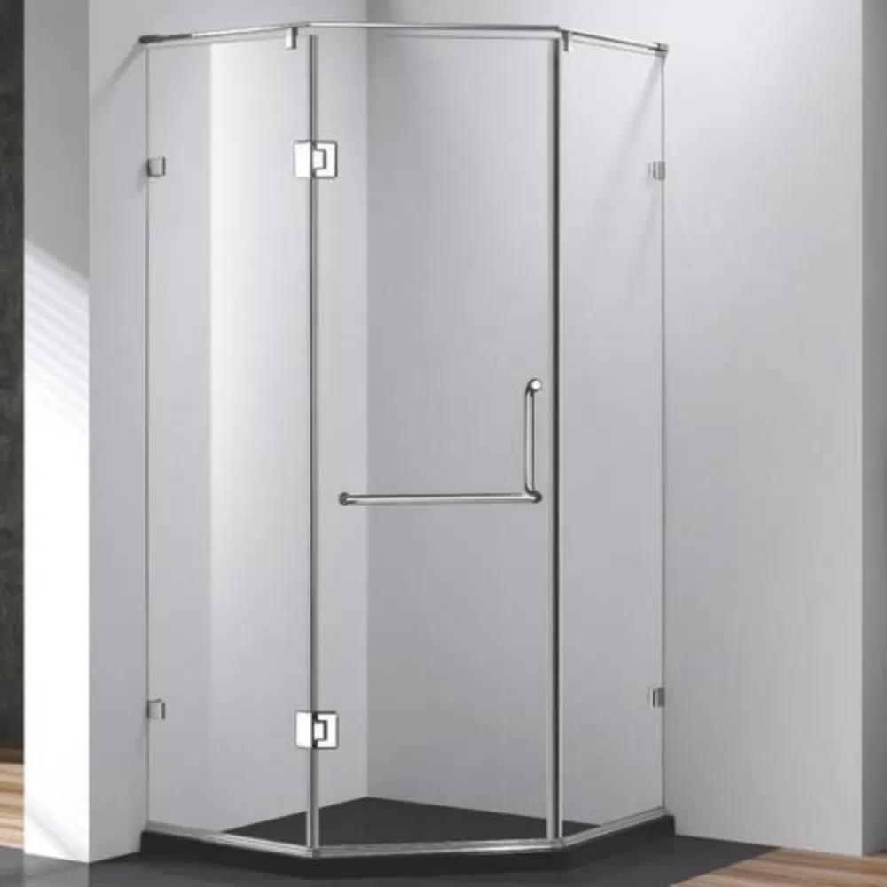 Wholesale Compartment Aluminum Sliding Door Frosted Glass Bathroom Shower Screen