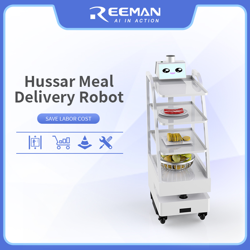 Factory Price Meal Delivery Auto Food Cart Fully Intelligent Control Food Delivery Robot