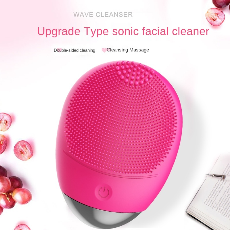 High Quality Silicone Deep Pore Cleansing Facial Cleansing Massage Sonic Facial Brush Face Washing Machine