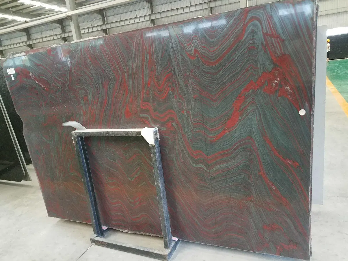 Wholesale Polished Kashmire Gold Natural Stone Granite Cube Stone