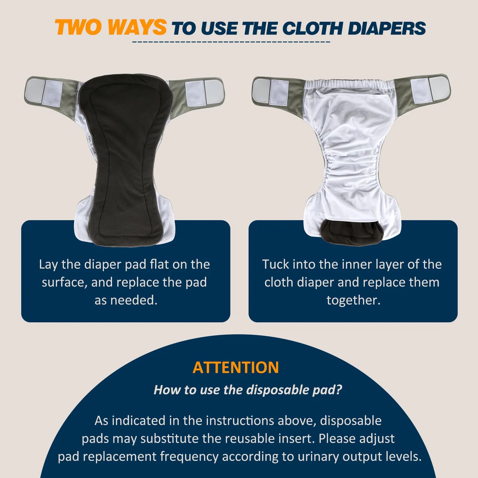 Waterproof Nappy Reusable Washable Elderly Incontinence Care Protection Nappies Underwear for Men or Women