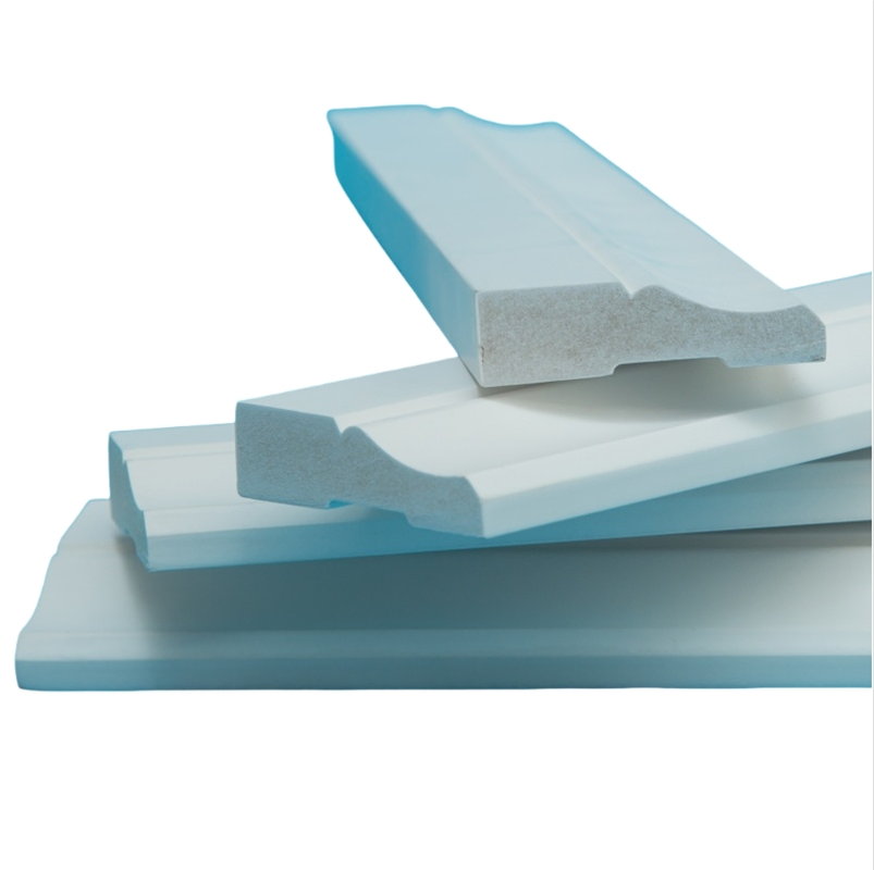 Modern Design White Primed MDF Baseboard Skirting Moulding Cornices Trade Gesso Coated Moulding