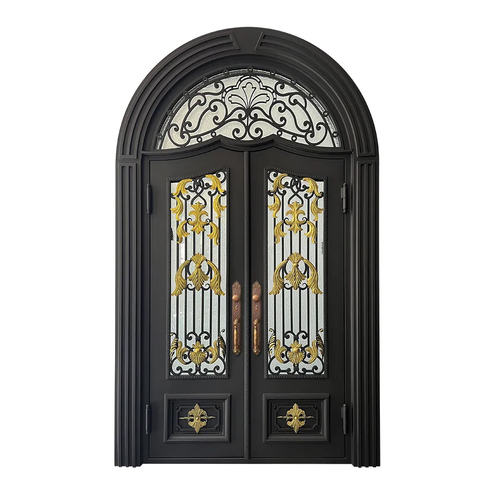Modern Front Home Use Other Double Mother and Son Steel Door