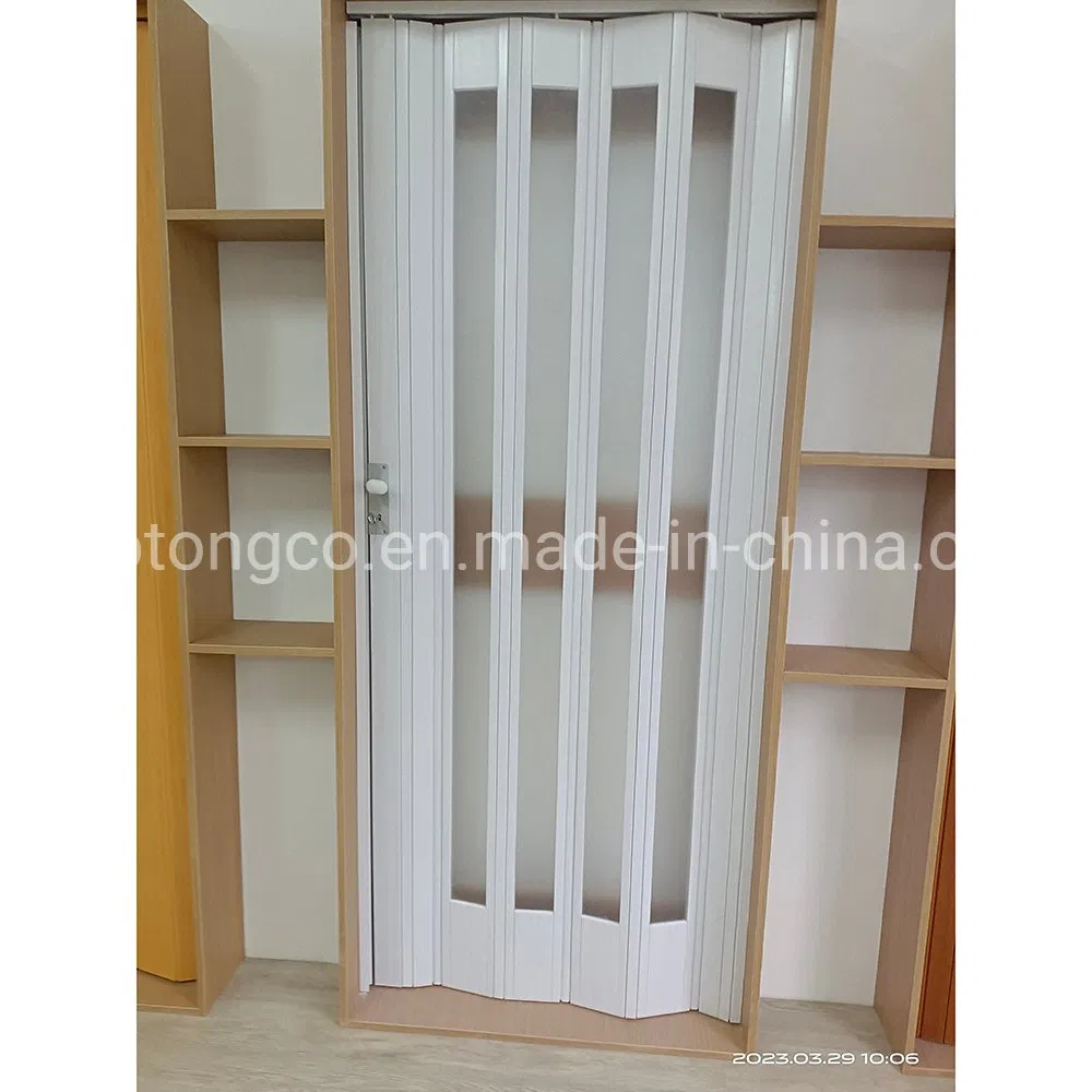 Room Dividers PVC Fire Proof Horizontal Accordion Indoor Decoration Folding Door