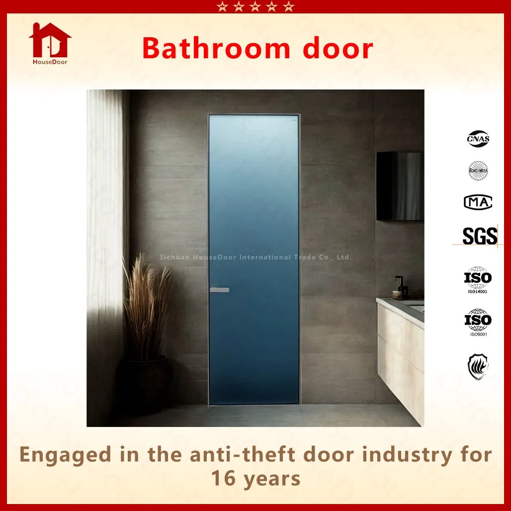Premium Aluminum Alloy Bathroom Sliding Door - Custom Shower Enclosure with Frosted/Clear Tempered Glass, Anti-Leak, Easy Install