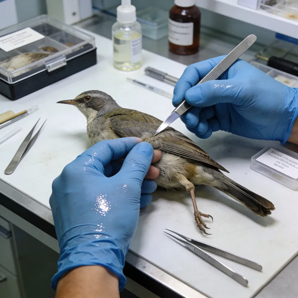 Anti-Scratch Blue Nitrile Gloves - Latex-Free Disposable Pet Care Gloves