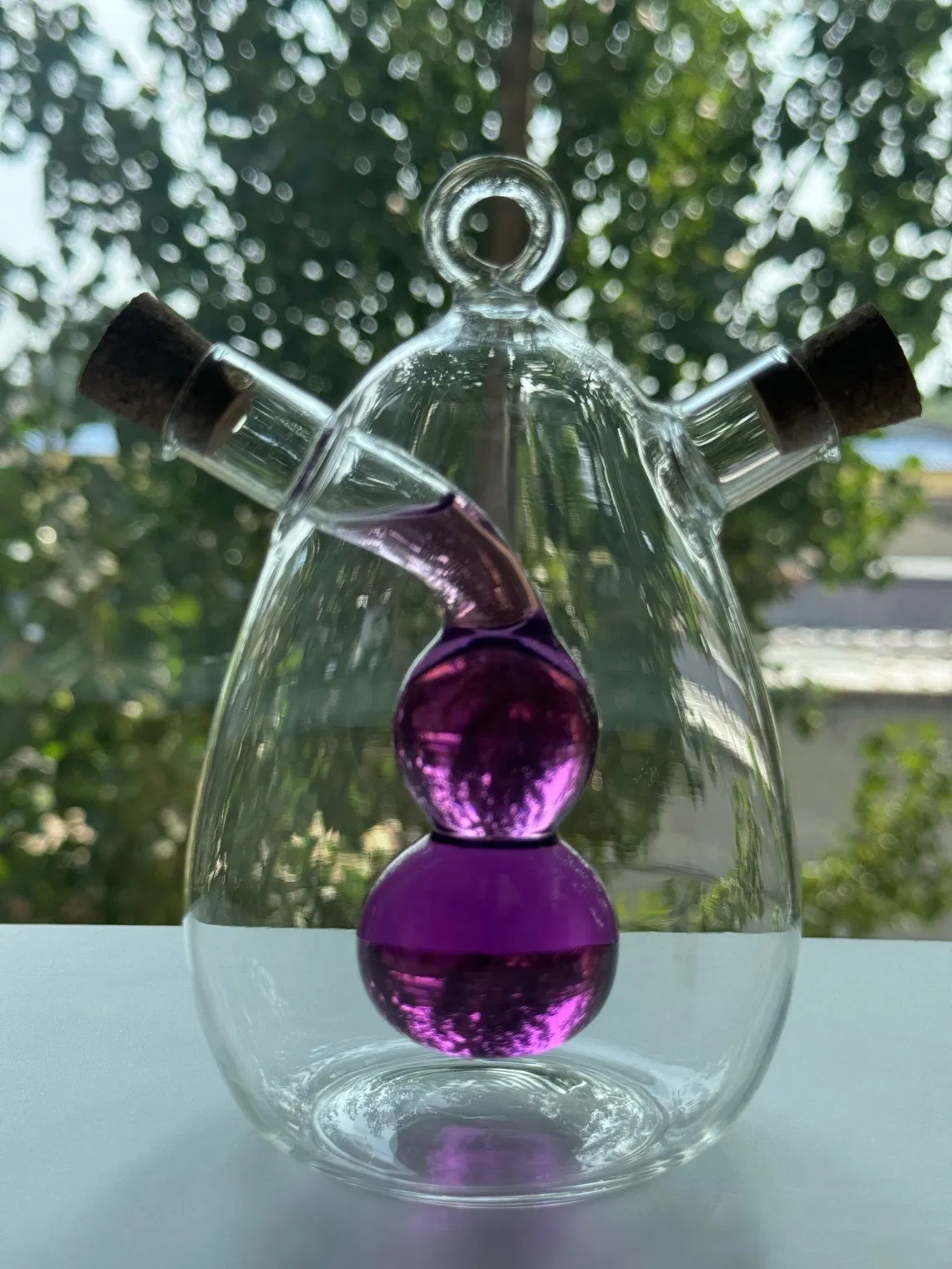 Premium Glass Oil and Vinegar Bottle Set Osv-007 Newauto