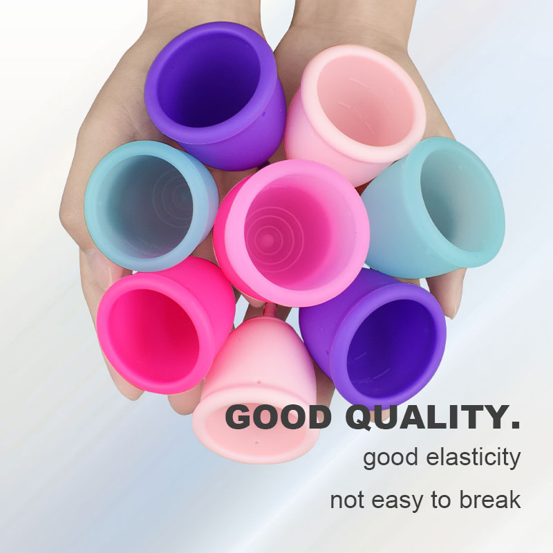 Menstrual Cup - 12 Hour Reusable Protection for Periods - Natural Feminine Hygiene Products - Hypoallergenic & Flexible Medical-Grade Silicone - Feminine Care