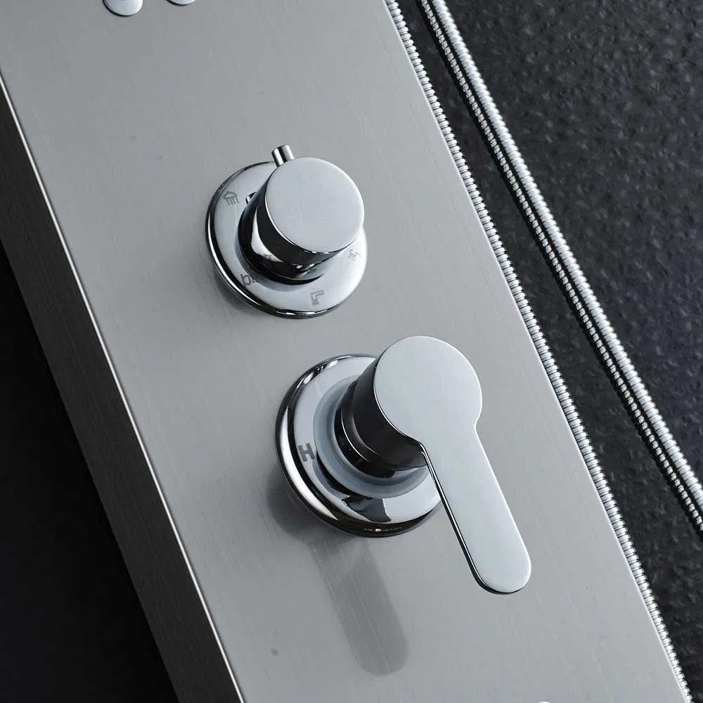 Wall Mount Tub Filler Waterfall Shower Panel with Hand Shower