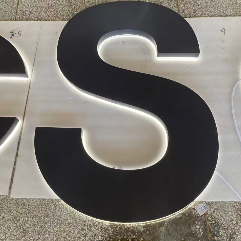 Front-Lit Waterproof 3D Box Sign for Custom Luxury Interior Detailing