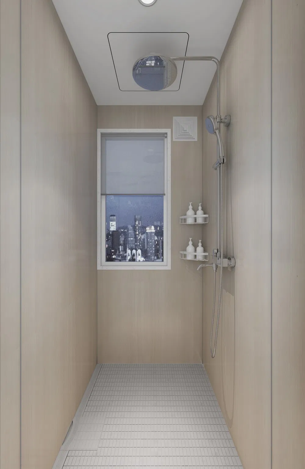Tona Integrated Bathroom Prefab Toilet Bathroom Walk in Shower Enclosure