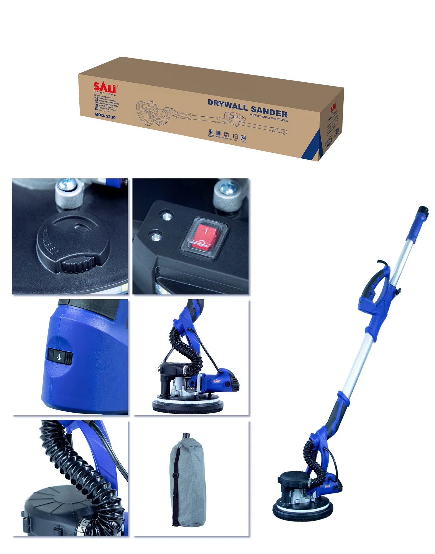 Sali 215mm 1050W Professional Quality Drywall Sander