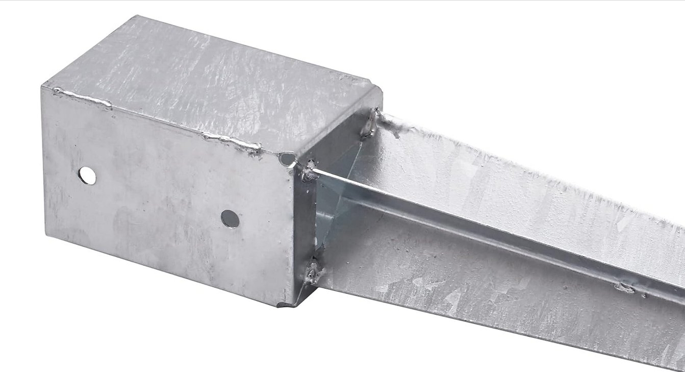 Квадратный грунтовый анкер Besto 71x71x750 мм