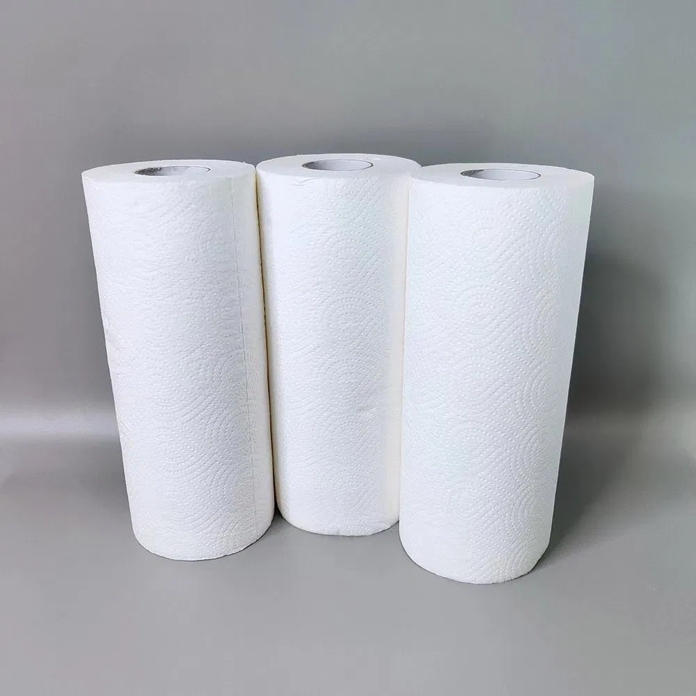 Custom Soft Wholesale Bulk White Strong Kitchen Towel Paper with Free Sample