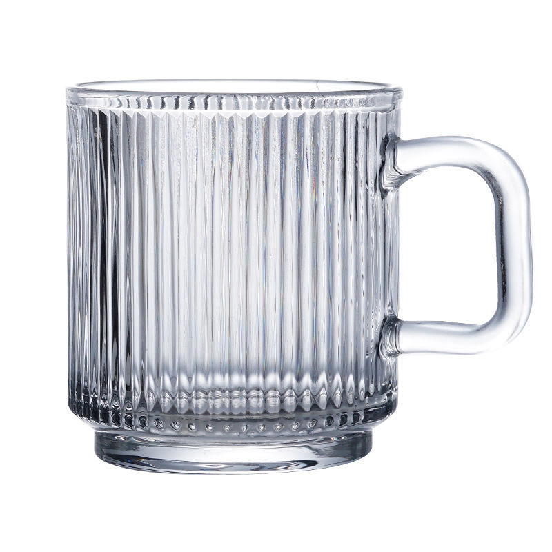 Стеклянная кофейная кружка 400 мл с бамбуковой крышкой