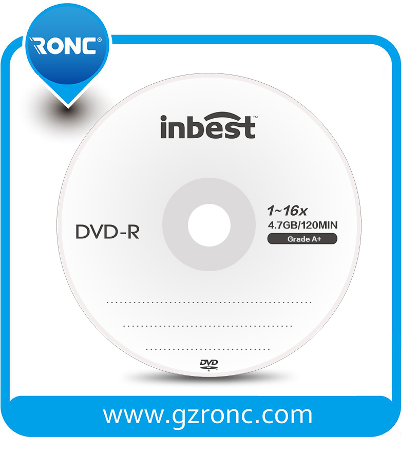 DVD-R диски 4.7GB, 8X, с печатью логотипа