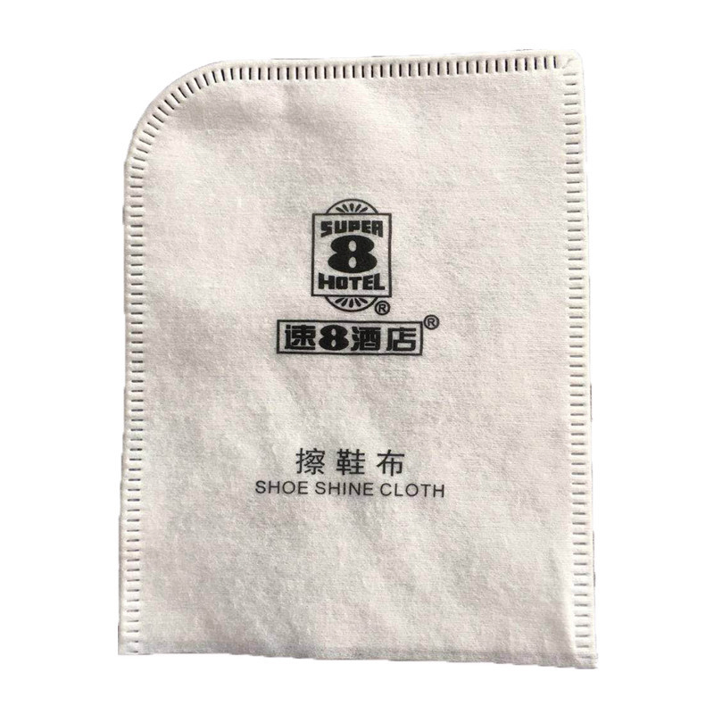 Cotton Shoe Mitt with Hotel Amenities for Hotel Room Using
