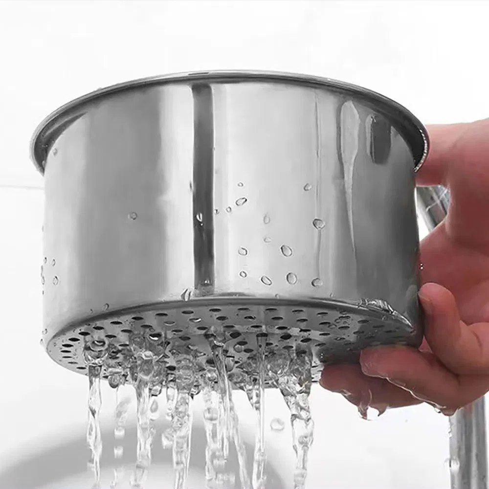 Multi-Functional Drain Basket Swan Style Kitchen Corner Sink Food Filter Esg29186