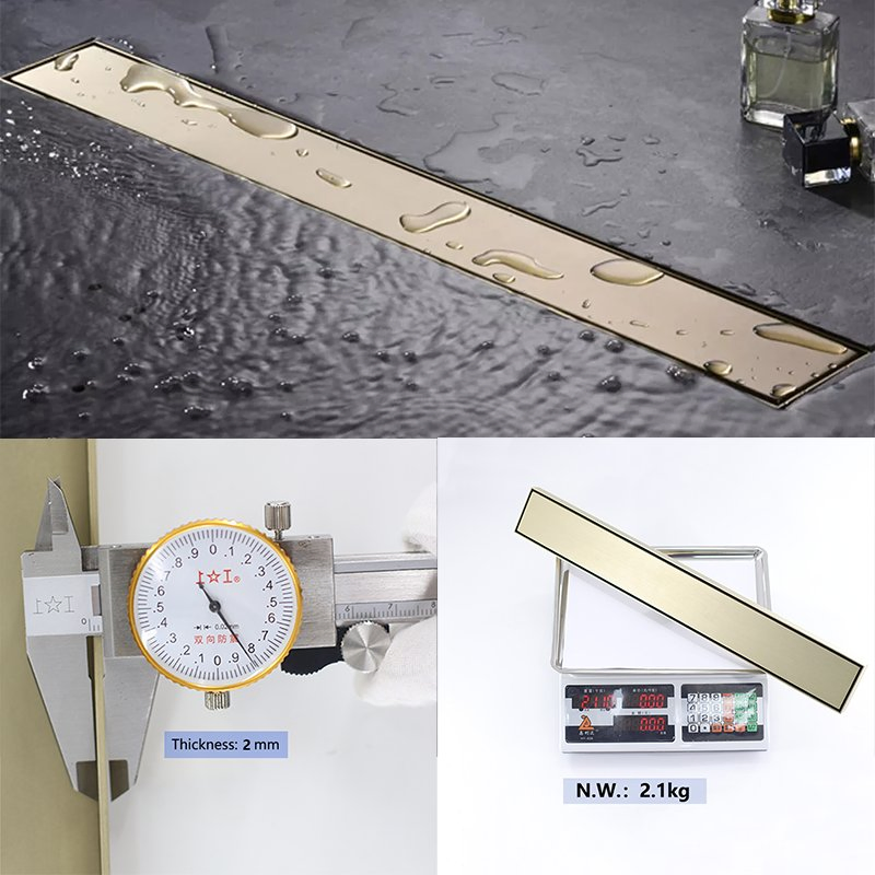 Wholesale 304 Stainless Steel Linear Anti Odor Tile Insert Shower Floor Drain
