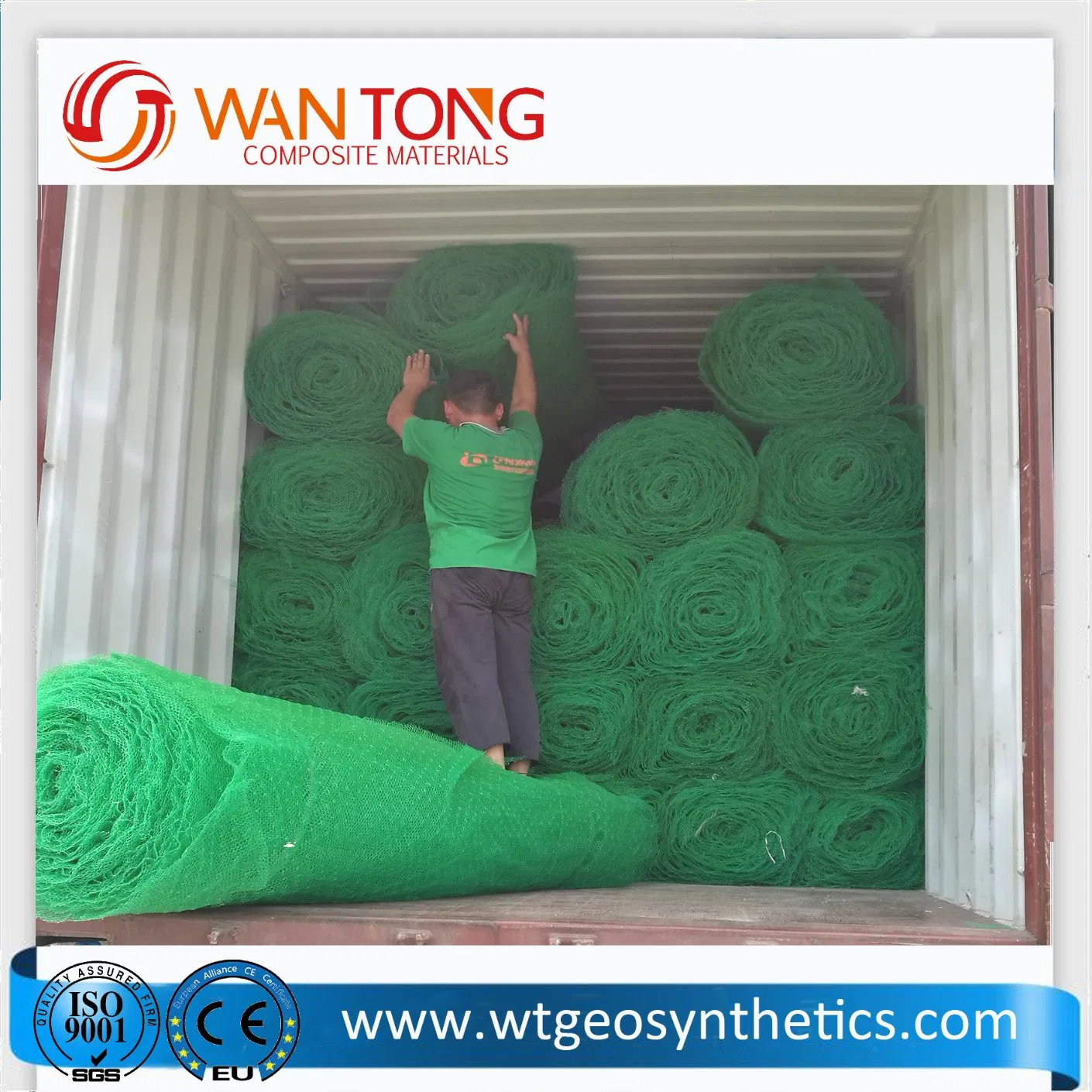 Slope-Engineering/Eco Friendly Product/220-260g Three -Dimensional Geomat