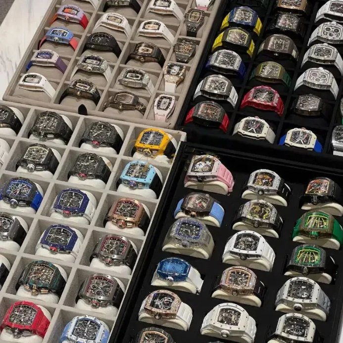 Hot Selling RM Ultra-Thin Carbon Brazed Hollow Mechanical Men's Watch