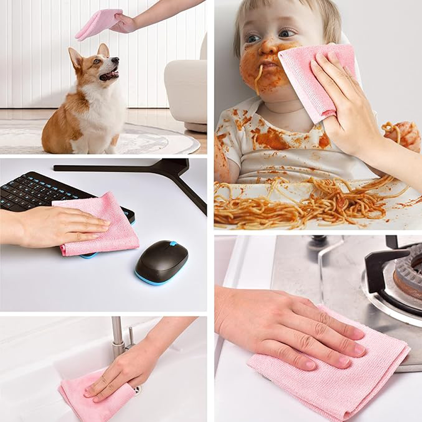Tear-Away Microfiber Cloth Roll, Microfiber Towel Roll, for Kitchen Cleaning, Dishwashing, Kitchen Towel, Dish Towel