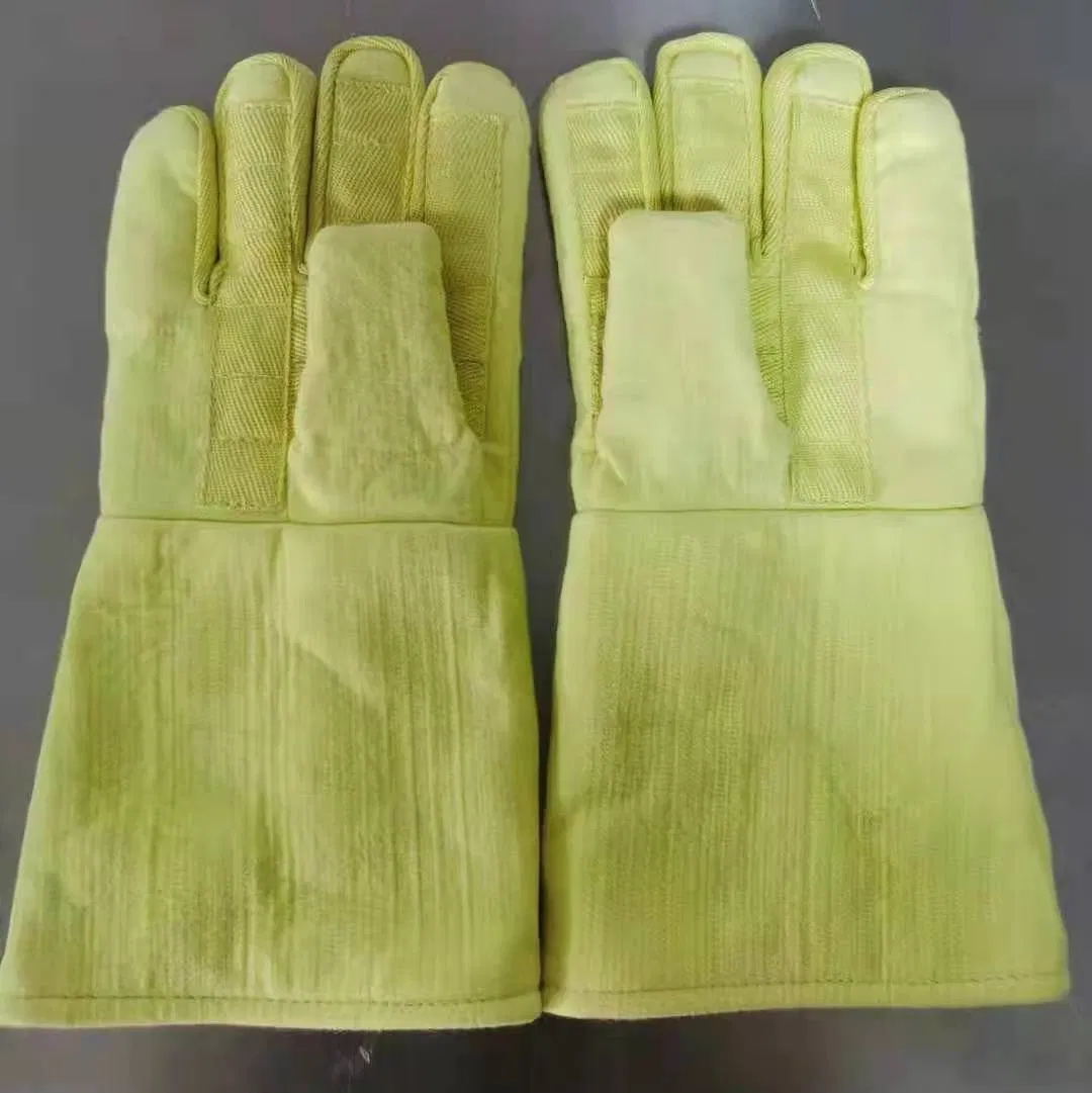 Kevlar Fiber High Temperature Gloves Fire Fighting Work Safety Gloves Mittens