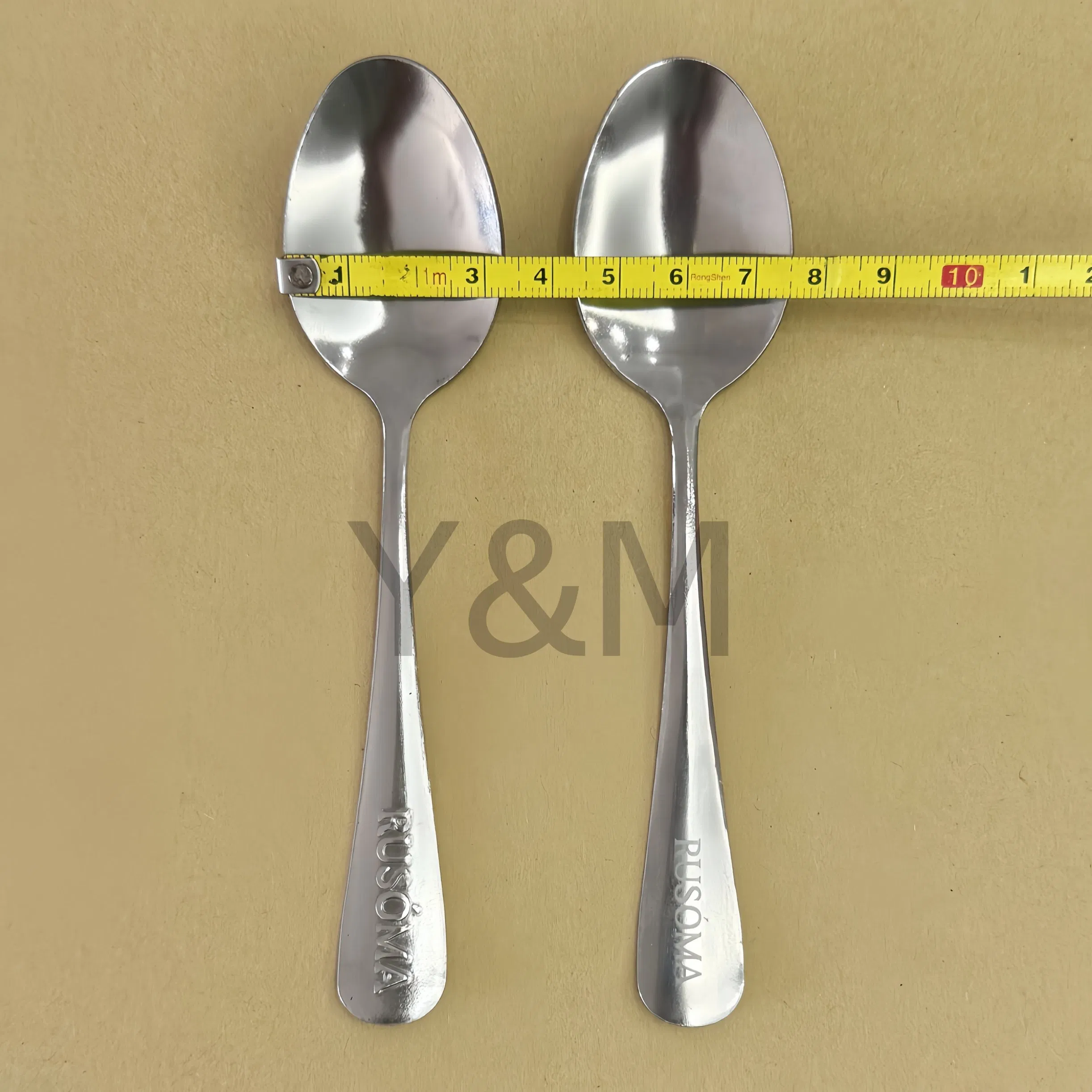 Promotional and Customizable Logo Tumble Polish Cheap Stainless Steel 410 Tea Spoon 13.8cm 17-20 Grams with Real Videos and Images