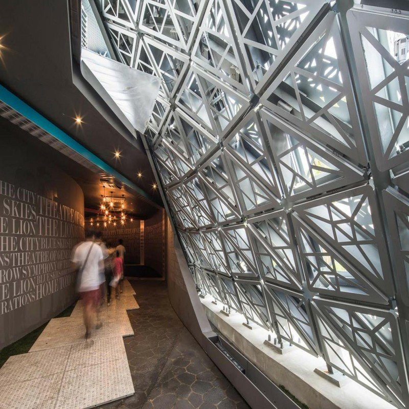 Алюминиевые фасадные панели с резьбой для вентилируемых фасадов