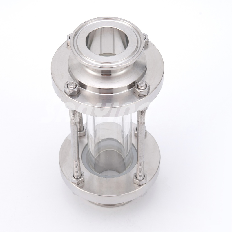 Through Stainless Steel DN25 Sanitary Fitting Tube Sight Glass