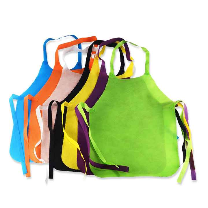 Disposable Kindergarten Children Meal Bib Non-Woven Fabric Apron