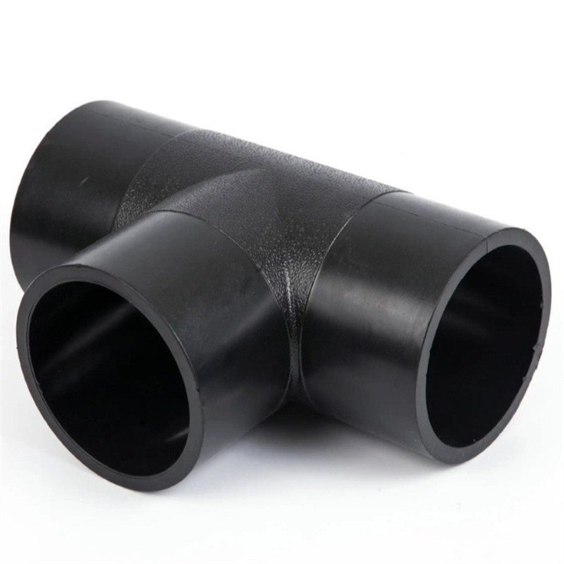 Zhongcai Pipe Fittings PE Equal Tee Welding Plastic Tube for Water Supply