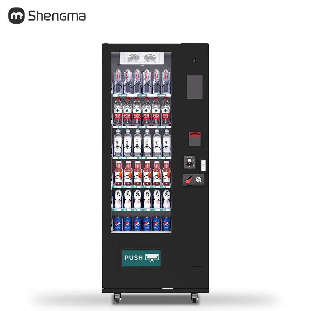 6 Layers Drinks Commercial Beverage Vending Machine Coin Specie Bill Acceptor