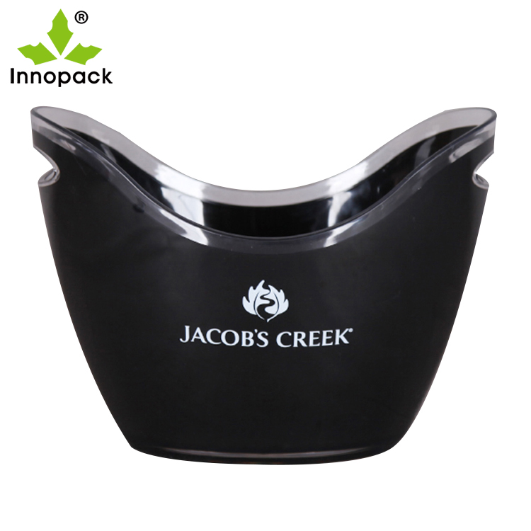 Plastic Ice Bucket Barrel Wine Beer Milk Bucket Champagne Bucket with Handle
