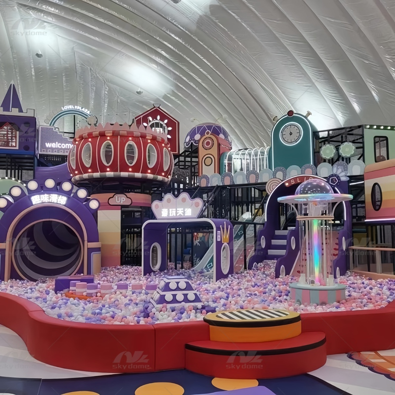 High Strengh Inflatable Membrane Structures for Kids' Play Zone