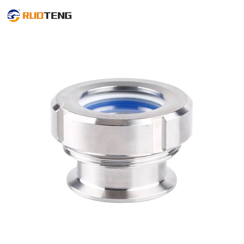 [Ruoteng] SS304 SS316L Sanitary DN Stainless Steel DIN Brewery Union Type Clamped Round Sight Glass