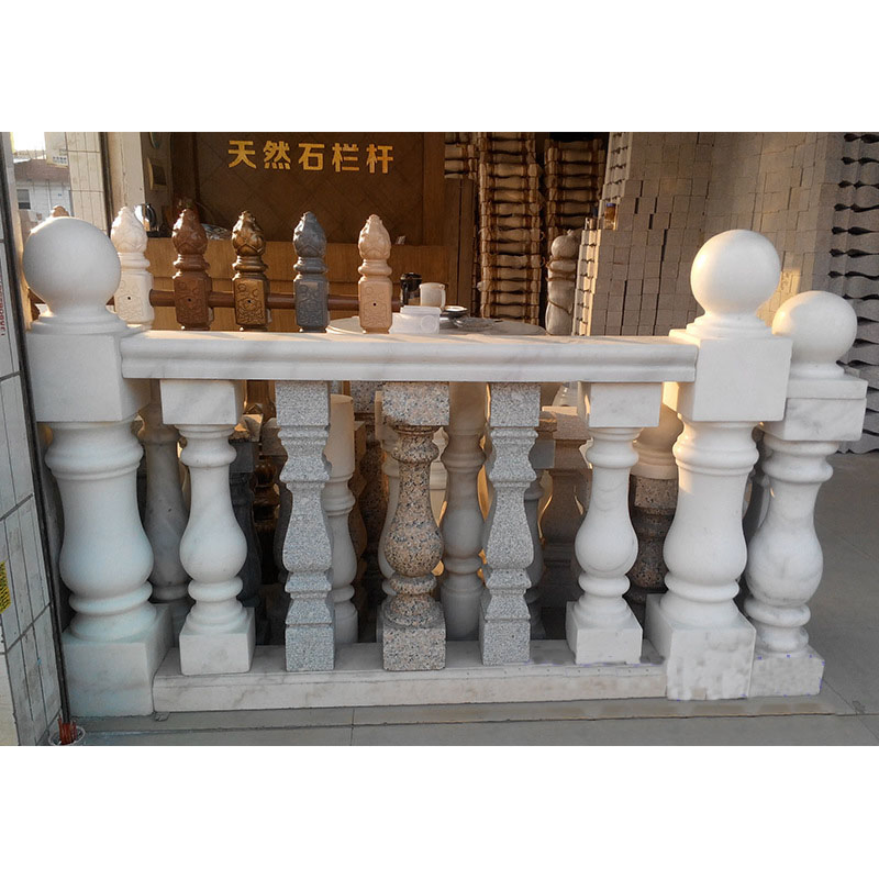 Hot Sale White Marble Stair Baluster Stone/Granite Railing Handrail for Using Villa House Decorating