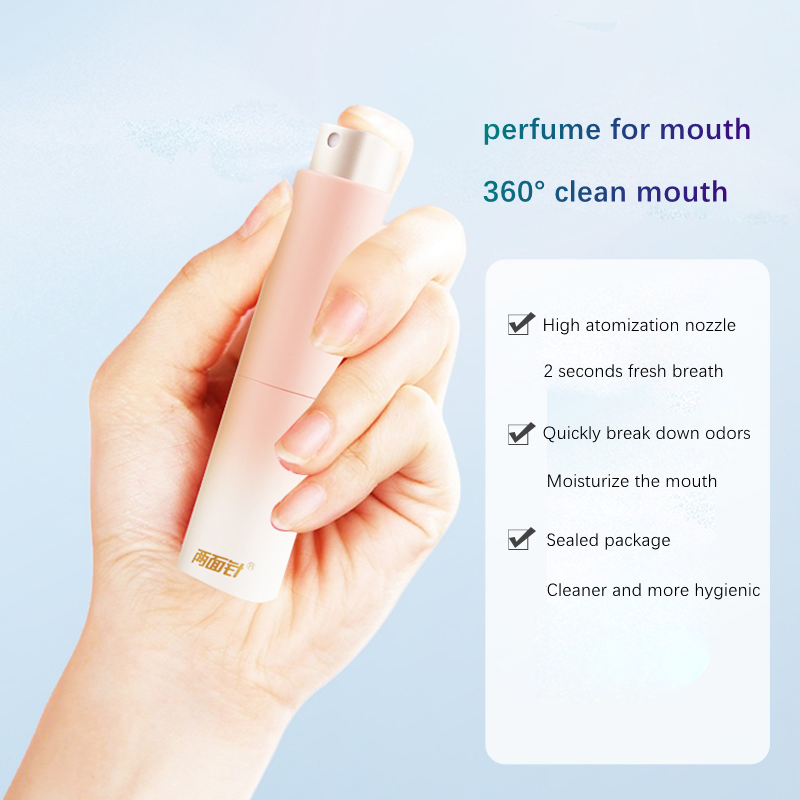 OEM Logo Fresh Breath Removal Bad Breath Oral Spray Fresheners Fruit Mint Flavored Mouth Wash Spray for Bad Breath