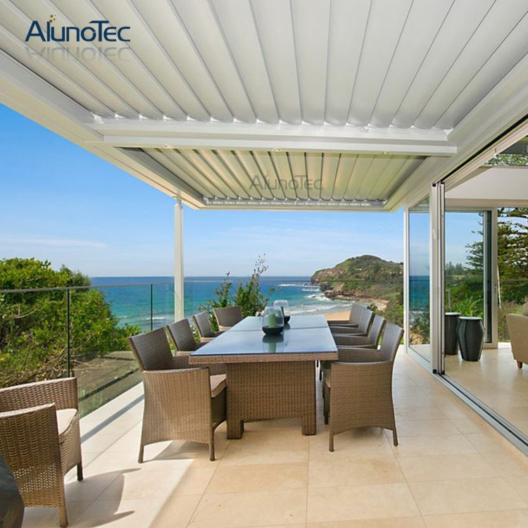 Rainproof Patio Shutter Horizontal Patio Pergola