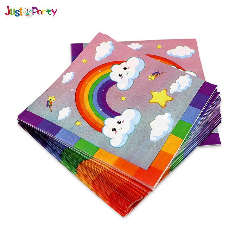 Printed Design Disposable Napkins Add Dining Atmosphere, Customizable Patterns Available