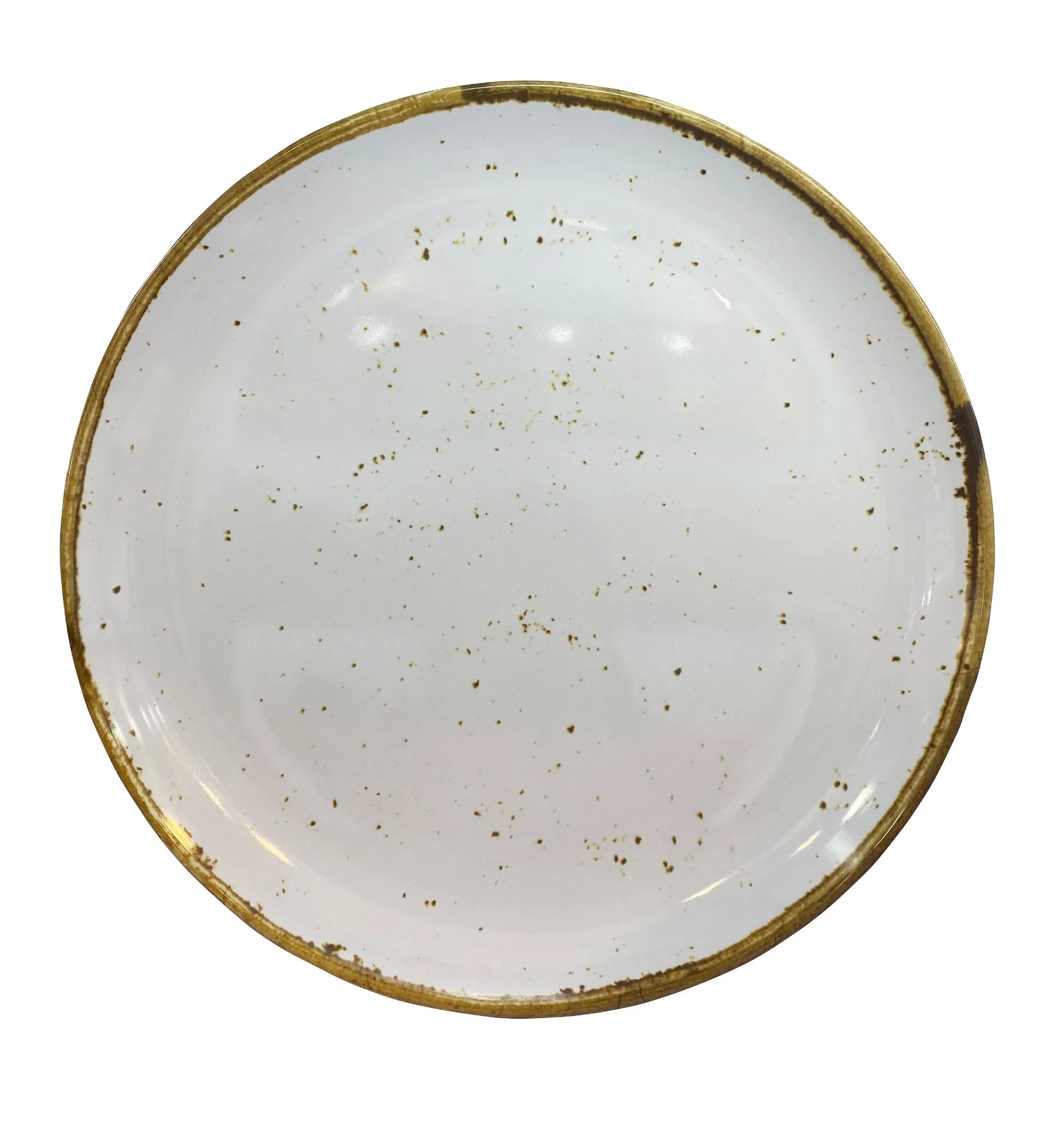 Melamine Gastronorm Buffet Trays, Heavy Duty Break Resistant Commercial Foodservice Restaurant Hotel Grade, 35X17X2 Brown Rim,