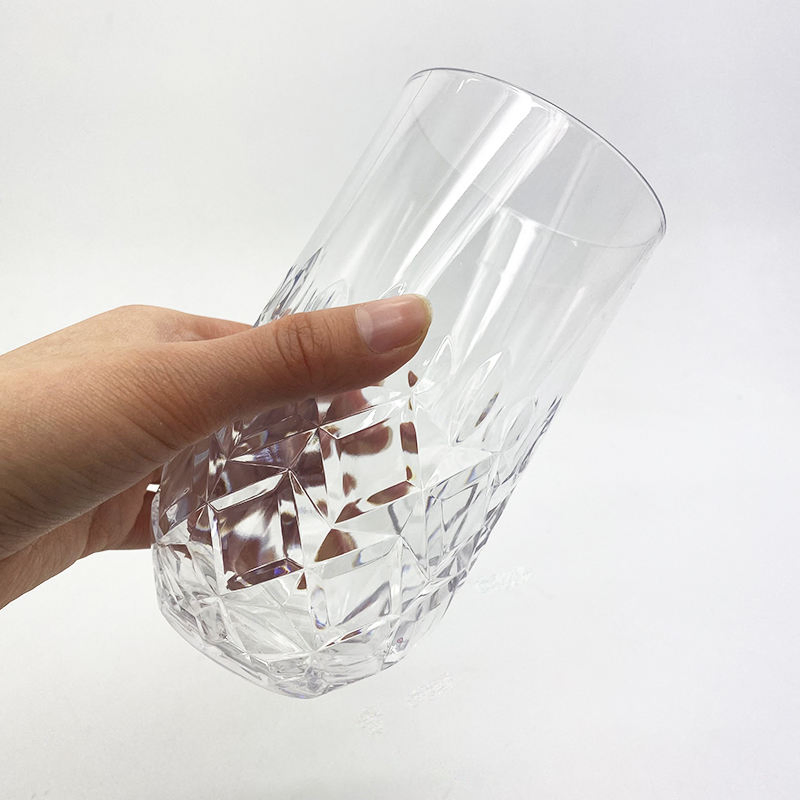 Unbreakable Stemless Wine Glasses U Shape Plastic Stemless Cup Tumbler Custom Stemless Wine Glass