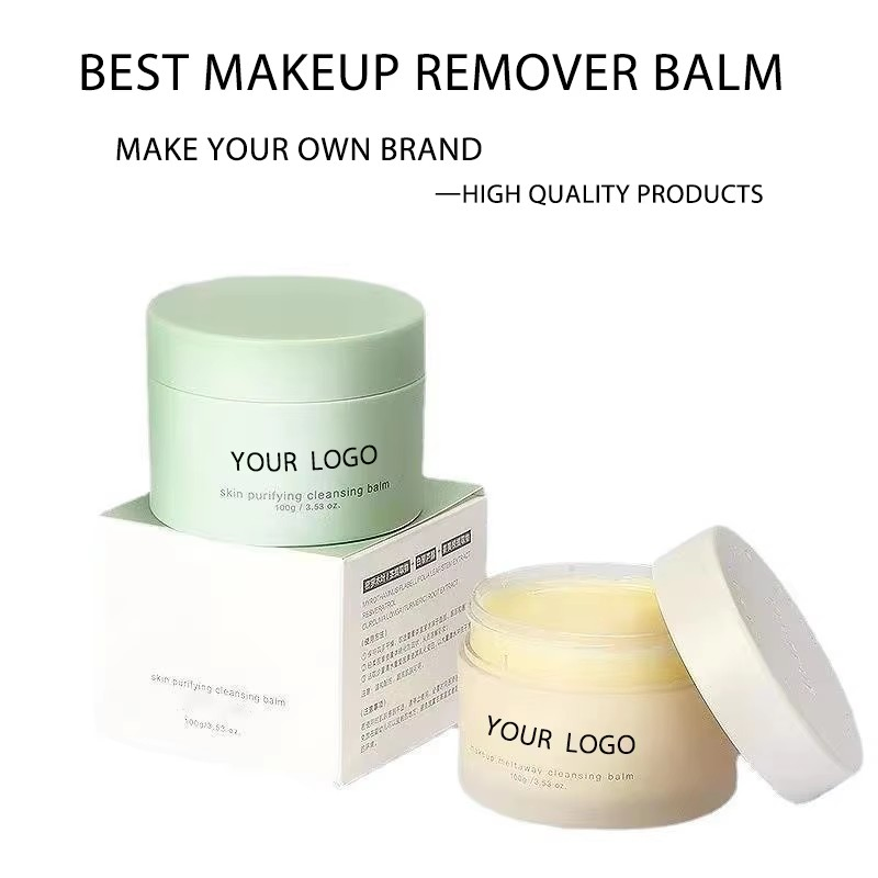 Custom Logo Cruelty Free Grape Deep Cleansing Purifying Balm Vegan Makeup Remover Cleansing Balm Private Label