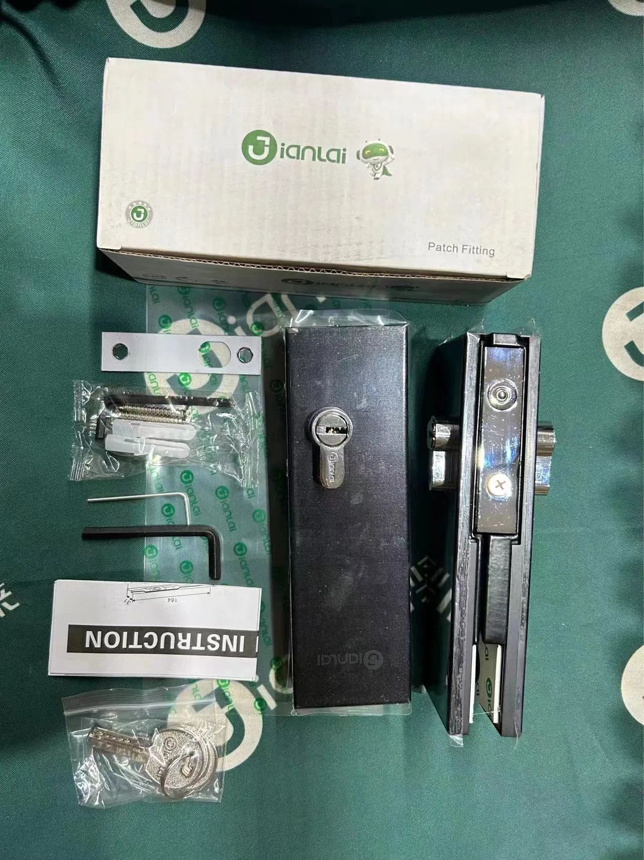 Security Patch Lock Mortise Fittings for Glass Door Lock Patch Fitting