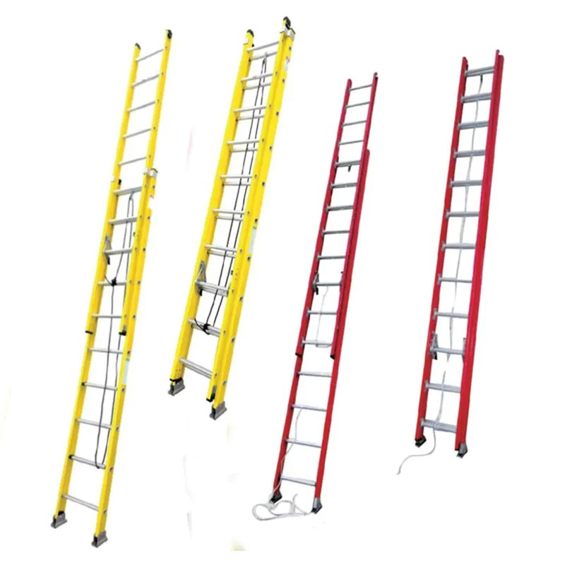 300-Pound Capacity, 20-Feet, Orange Fiberglass Folding Combination Step Extension Ladder