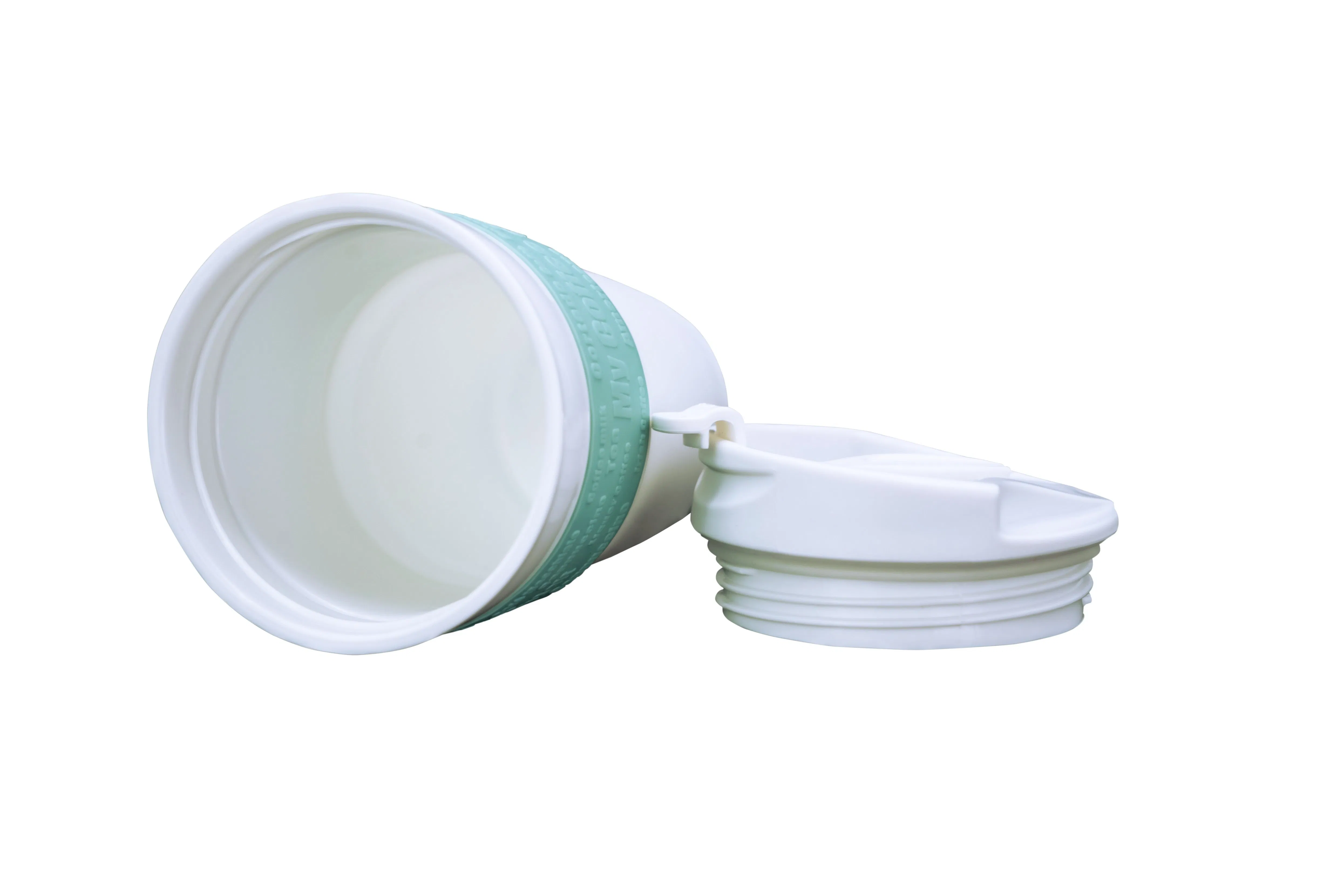 Складная силиконовая кружка для кофе и чая, 12 oz