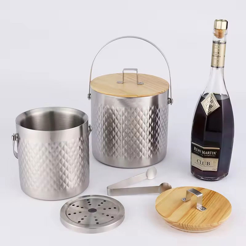 Cooking Utensils and Kitchen Accessories Stainless Steel Catering Equipment Metal Ice Bucket